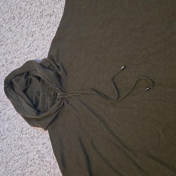 Stitches and Stripes, size s, Cozy Olive Green Knit Hoodie - Picture 3 of 6